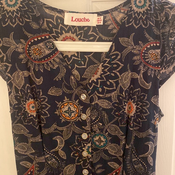 PAISLEY Patterned Louche Cathleen Mini Dress 4 Casual Summer - Picture 4 of 7